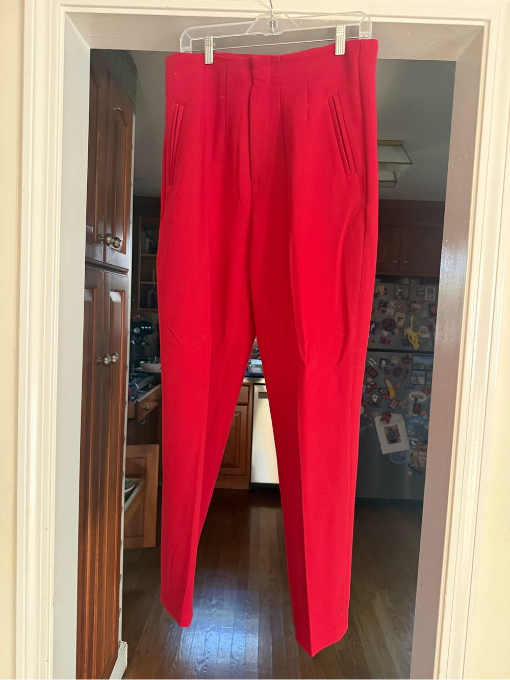 Women’s Red Dress Pants - Classic Tailored Fit